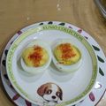 ラリー＆サラ's cooksnap of when they made お弁当に♪ゆで卵の七味マヨ焼き.