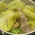 どるーわ's cooksnap of when they made にんにく香る豚バラ塩キャベツ.