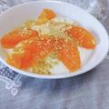 めみたん☆'s cooksnap of when they made みかん乗せ♬胡麻きな粉蜂蜜ヨーグルト♡.