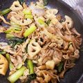 きらぱ's cooksnap of when they made 豚バラ蓮根オイスターソース炒め.
