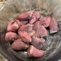 saki1010's cooksnap of when they made 65℃ 鶏レバーの臭み抜き 比較実験.