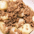 豆乳pudding's cooksnap of when they made 煮物風☆里芋の旨味噌そぼろ絡め！.