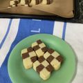 よっしきっち's cooksnap of when they made 簡単☆チェックのアイスボックスクッキー.