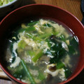 ramieru's cooksnap of when they made ほうれん草としめじのふわふわ卵スープ.