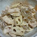 55才のおじさん's cooksnap of when they made 豚肉とれんこんのしぐれ煮風.