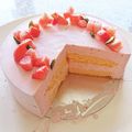 ハチワレねこ's cooksnap of when they made 春色❤苺のムースケーキ.