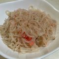 papikun's cooksnap of when they made 簡単あと1品！タラコと白滝の副菜。弁当も.