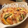 shinoBox's cooksnap of when they made 超簡単！かぼちゃと玉ねぎのグラタン.