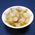 ＠迷子＠'s cooksnap of when they made 【楽めし】サイコロ大根のスープ.