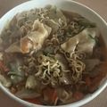 Yokchina's cooksnap of when they made 餃子野菜炒め味噌ラーメン.