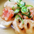 kumikumi55's cooksnap of when they made ☆↭里芋と蓮根de揚げ出し↭☆.