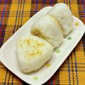 にきけん's cooksnap of when they made フライパンで！ごま油香る　塩焼きおにぎり.