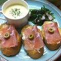 チナックス☆'s cooksnap of when they made 生ハムとクリームチーズのブルスケッタ.