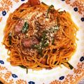 みりん調味料's cooksnap of when they made 手間をかけずに ワンパン・ナポリタン.