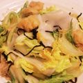 私市ビッキーズ津門巳's cooksnap of when they made “餅オレンジ白菜お揚げ塩昆布ごま油和え”.