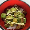 まぐだれーな's cooksnap of when they made アボカド×ウインナーの山葵醤油丼.