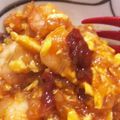 Kユリコ's cooksnap of when they made ふんわり玉子とボイルエビの簡単エビチリ.