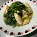 K0A9O0R8U♪'s cooksnap of when they made ほうれん草と鶏むねのごま風味塩とろみ炒め.