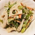 ひさピー's cooksnap of when they made 蓮根と水菜のやみつきサラダ.