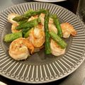 むにむに's cooksnap of when they made ✿バジル香る♪海老とアスパラ炒め✿.
