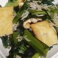 ヨシヨッシー's cooksnap of when they made じゃこと小松菜とお揚げさんの和え物.