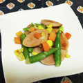 龍青空ママ's cooksnap of when they made お弁当に ☆彩り魚肉ソーセージ揚げ焼き.