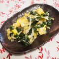 バカリャウ's cooksnap of when they made ネギとワカメの卵炒め☆減塩☆.