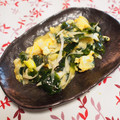 バカリャウ's cooksnap of when they made ネギとワカメの卵炒め☆減塩☆.