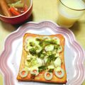 うたかた。's cooksnap of when they made １枚でお腹満足☆明太マヨちくわトースト.