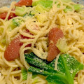 Blue's cooksnap of when they made 簡単！キャベツとウインナーのパスタ.