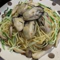 おやむ's cooksnap of when they made 動画あり☆簡単！牡蠣ときのこのスパゲティ.