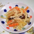 アヒる子's cooksnap of when they made 簡単常備菜♪大根とにんじんの甘辛きんぴら.