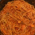 フランクフルトJr's cooksnap of when they made トマトジュースとサバ缶のパスタソース.
