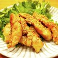 かなりんココりん's cooksnap of when they made 甘辛鶏むね肉のスティックチキン.