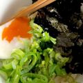 Blue's cooksnap of when they made 温泉卵とネギとゴマ油のおそうめん.