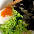 Blue's cooksnap of when they made 温泉卵とネギとゴマ油のおそうめん.
