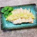 コムギ大好き's cooksnap of when they made 黄金比☆ごま油たれで蒸し鶏のねぎ塩レモン.