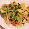 私市ビッキーズ津門巳's cooksnap of when they made “お揚げオレンジ白菜ごま油塩こんぶ和え”.