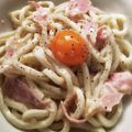 ソイマム's cooksnap of when they made 洋風の釜玉！？カルボナーラ風うどん.