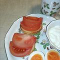 ほか弁ママ's cooksnap of when they made チーズトーストにトマト＆はちみつ.