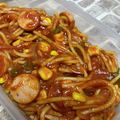 紫陽花フミ's cooksnap of when they made しっとり！お惣菜みたいなナポリタンサラダ.