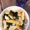 クックY17585☆'s cooksnap of when they made こんにゃくとカブとワカメの酢みそ和え.
