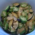 rirakubo's cooksnap of when they made 茄子とオクラ.