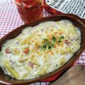 在宅勤務のおじさん's cooksnap of when they made ウインナーとしめじのマカロニグラタン.