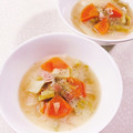 みぽぽ37's cooksnap of when they made 白菜と黒こしょうの糀甘酒スープ.