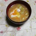 くネコまろす's cooksnap of when they made キャベツのぽっとん☆お味噌汁.