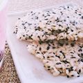 リンリン☆☆☆'s cooksnap of when they made 七号食のおやつ レンチン玄米せんべい.