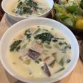 dawnちゃん's cooksnap of when they made さつまいもとほうれん草のミルクスープ＊.