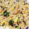 ねこぱーそん's cooksnap of when they made ツナ コーン ほうれん草のバター醤油焼飯.