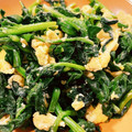 soraaa's cooksnap of when they made シンプル！ほうれん草と卵の炒めもの.
